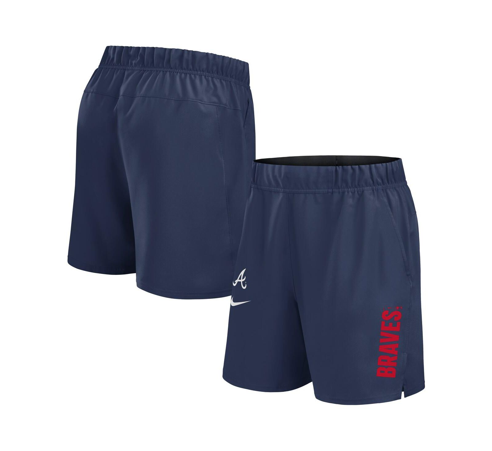 Nike Men's Navy Atlanta Braves Woven Victory Performance Shorts