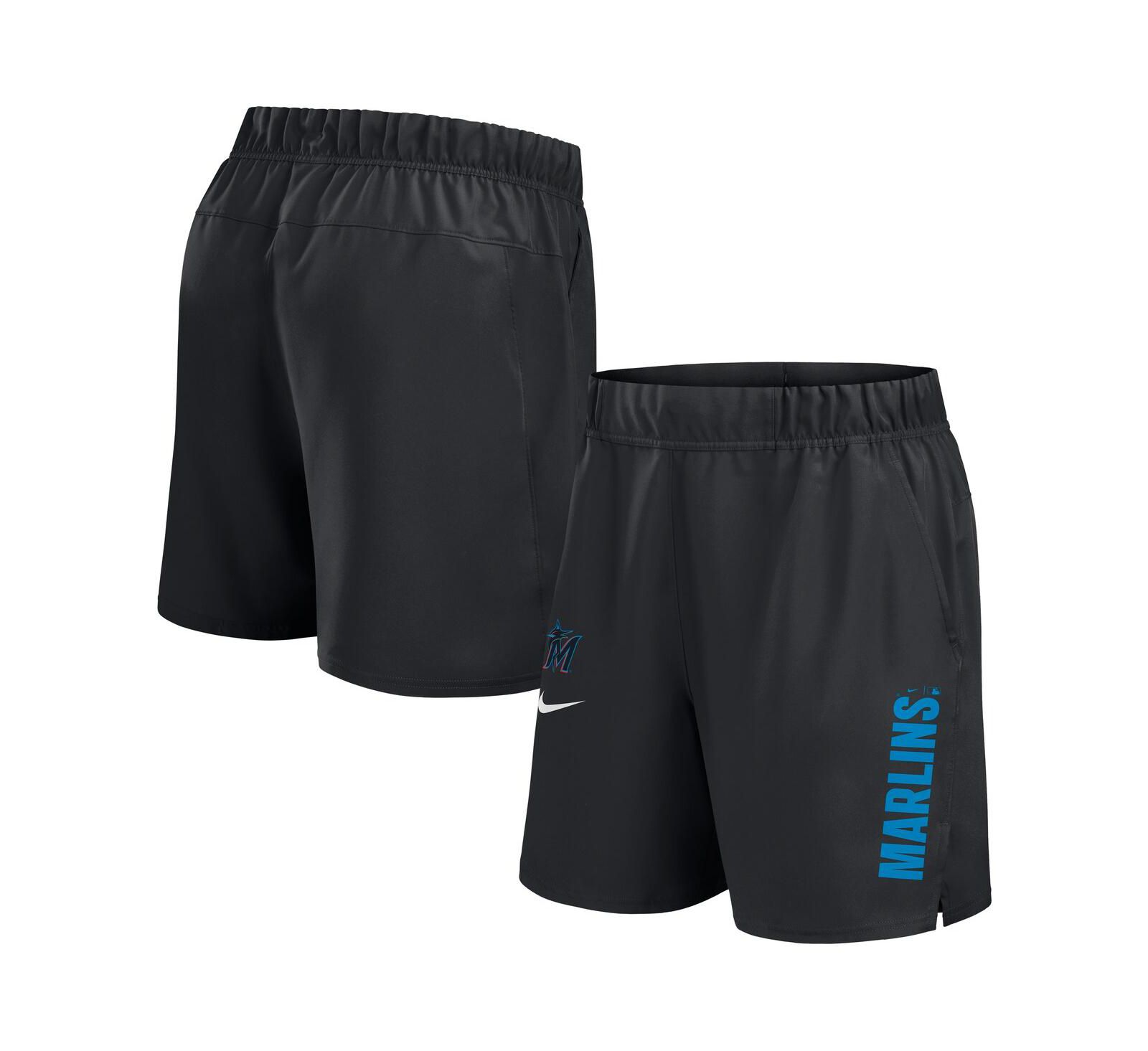Шорты Nike Men's Black Miami Marlins Woven Victory Performance