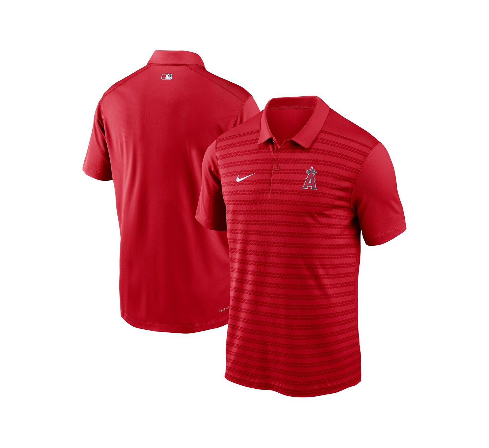 Nike Men's Red Los Angeles Angels Authentic Collection Victory Performance Polo Shirt