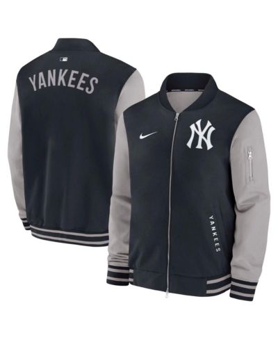 Мужская бомбер-куртка Nike New York Yankees Authentic Collection Dugout Full-Zip Navy/Gray