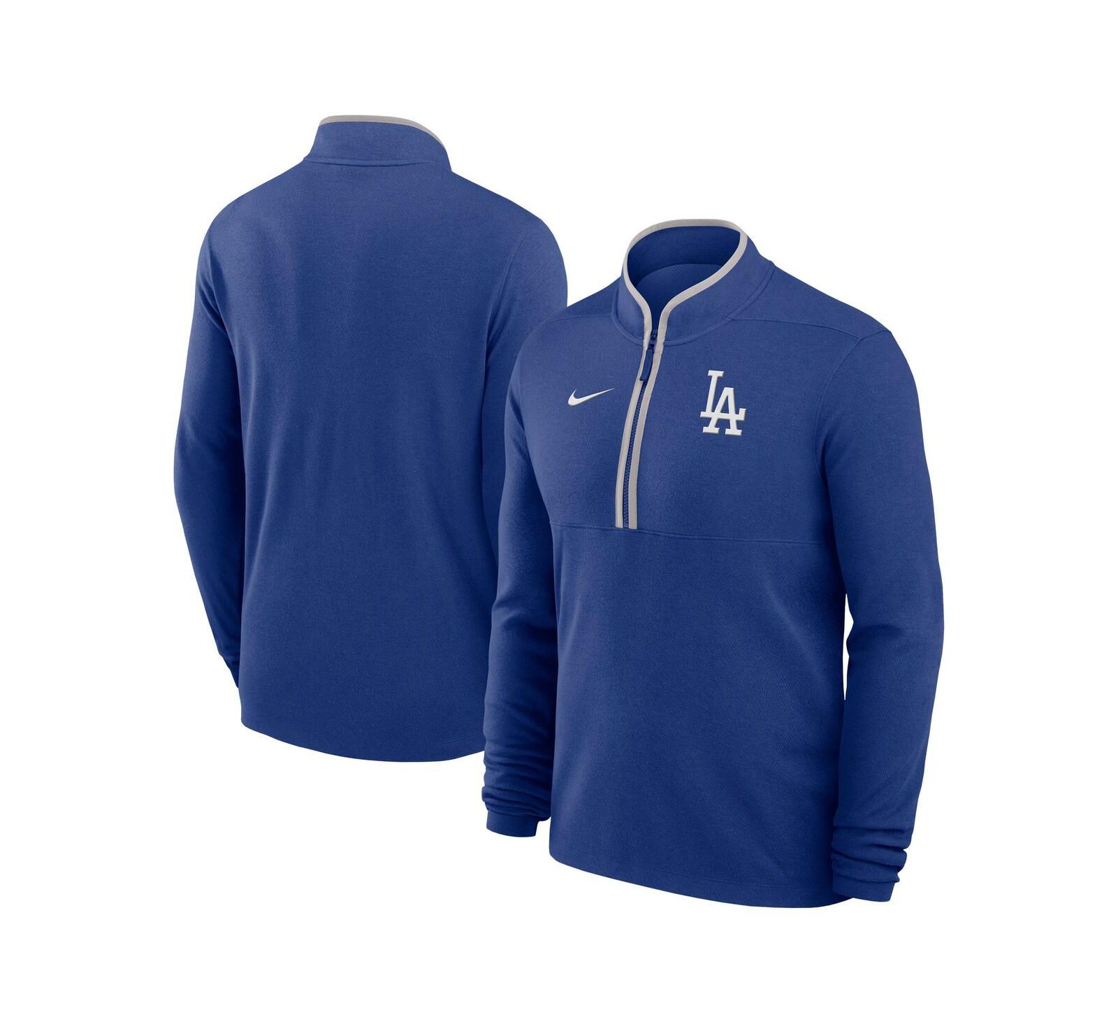 Nike кофта мужская Royal Los Angeles Dodgers Dri-FIT Victory с молнией на четверть