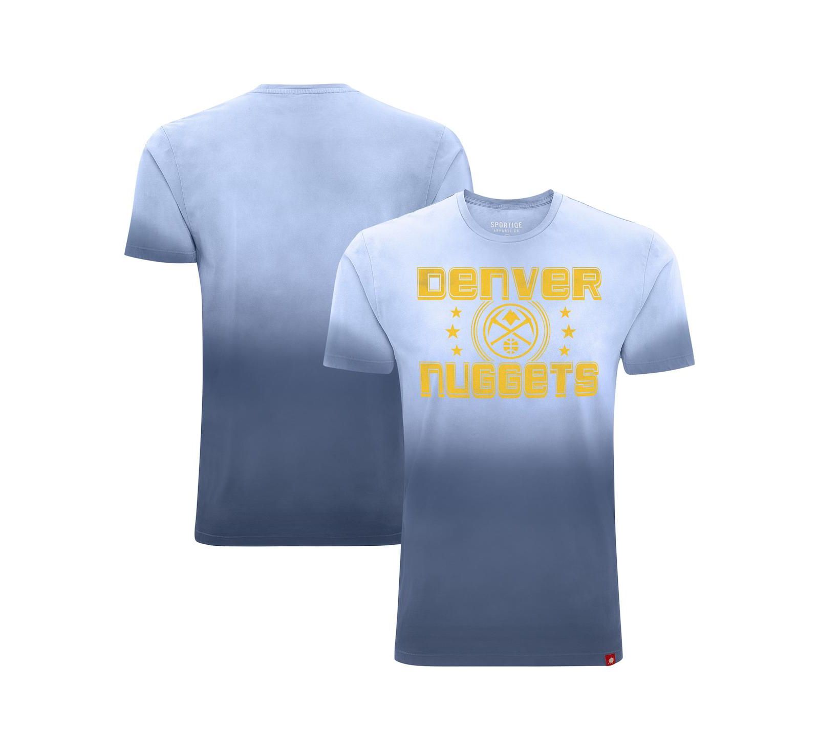 Мужская и женская футболка Sportiqe Denver Nuggets Bingham Sun-Fade