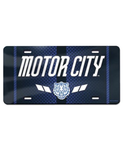 Автомобильная номерная пластина WinCraft Detroit Tigers 2024 City Connect, акрил