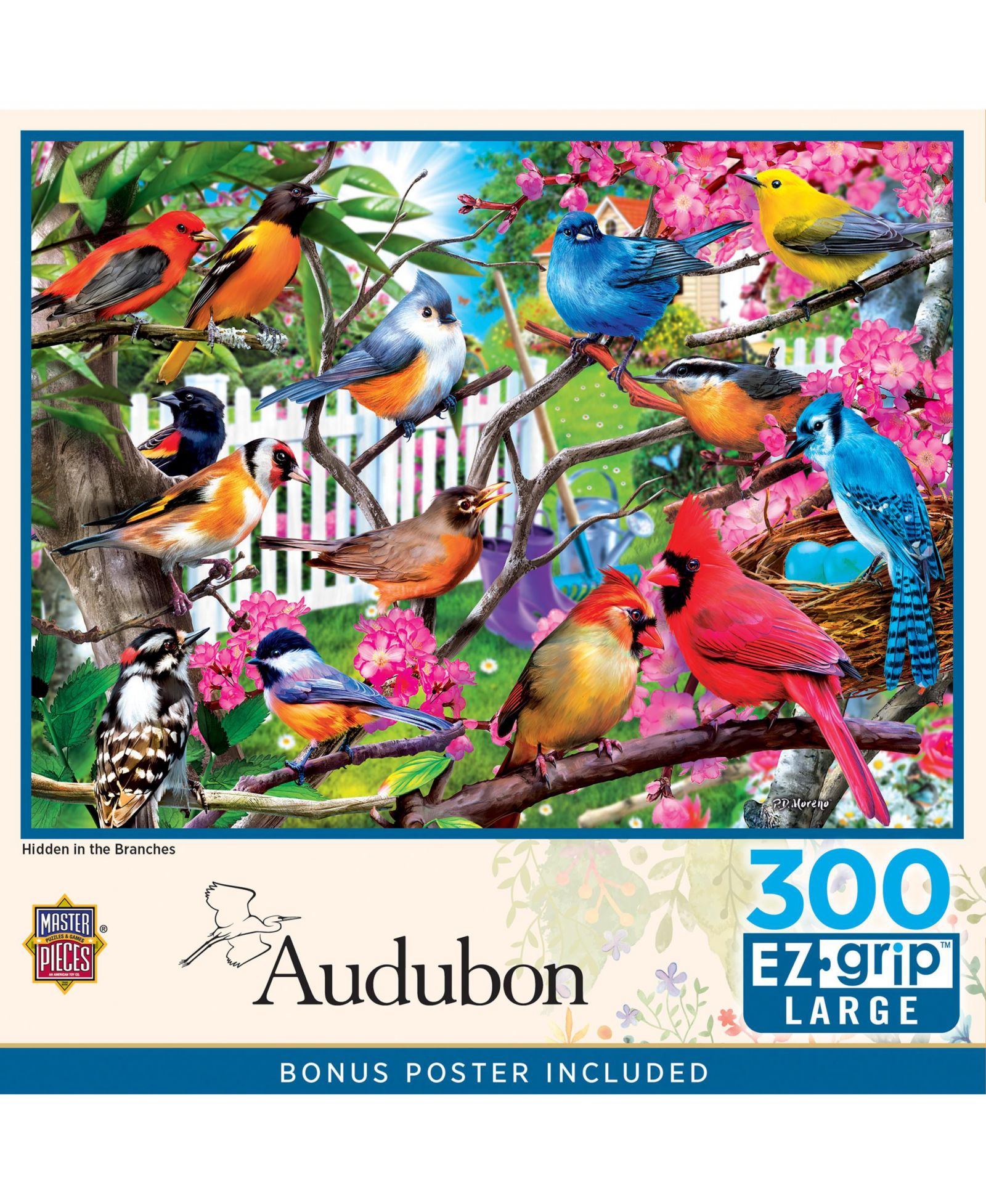 Пазл MasterPieces Audubon Hidden in the Branches 300 Piece