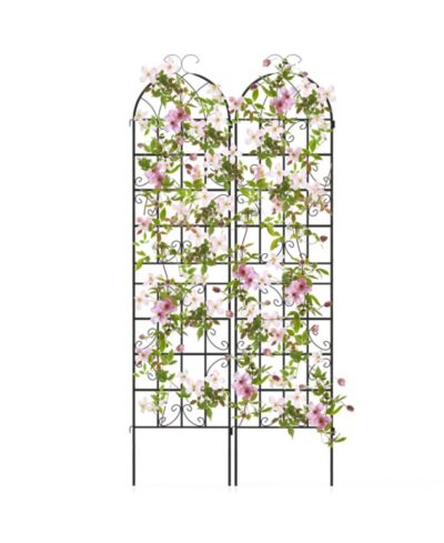 Декоративная садовая решетка Costway 2 Pack 87" x 20" Metal