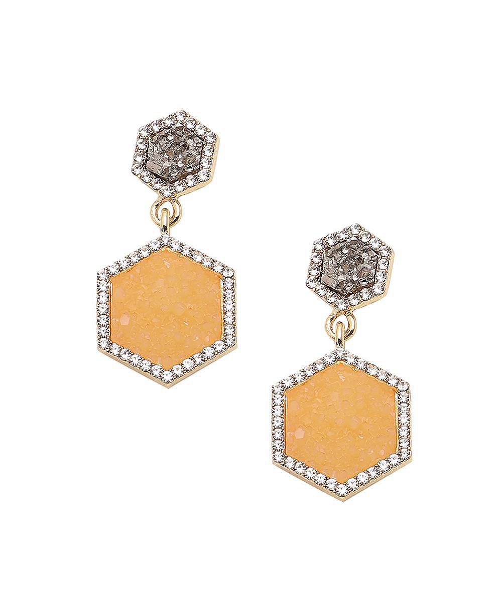 Серьги SOHI Women's Geometric Drop