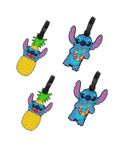 Бирка для багажа Disney Lilo & Stitch, PVC, набор из 4 шт