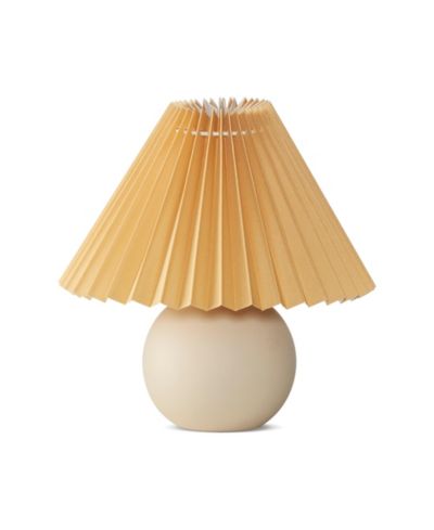 Настольная LED лампа Brightech Serena Ceramic с плиссированным абажуром