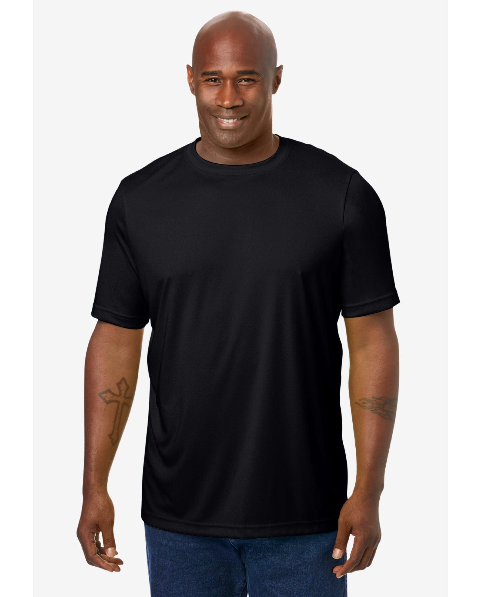 KingSize Men's No Sweat Crewneck Tee