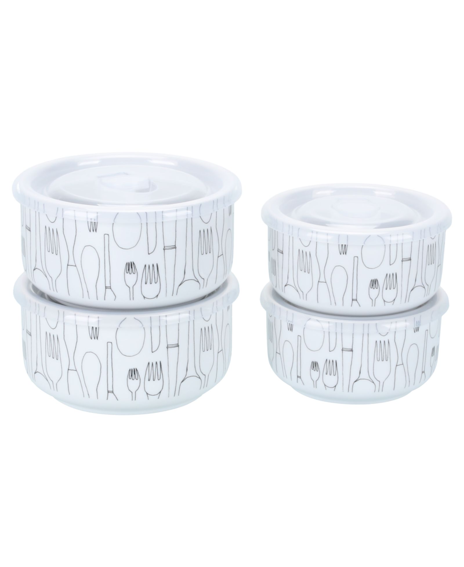 Набор баночек для хранения BIA Cordon Bleu Porcelain 20 & 30 oz. Set of 4