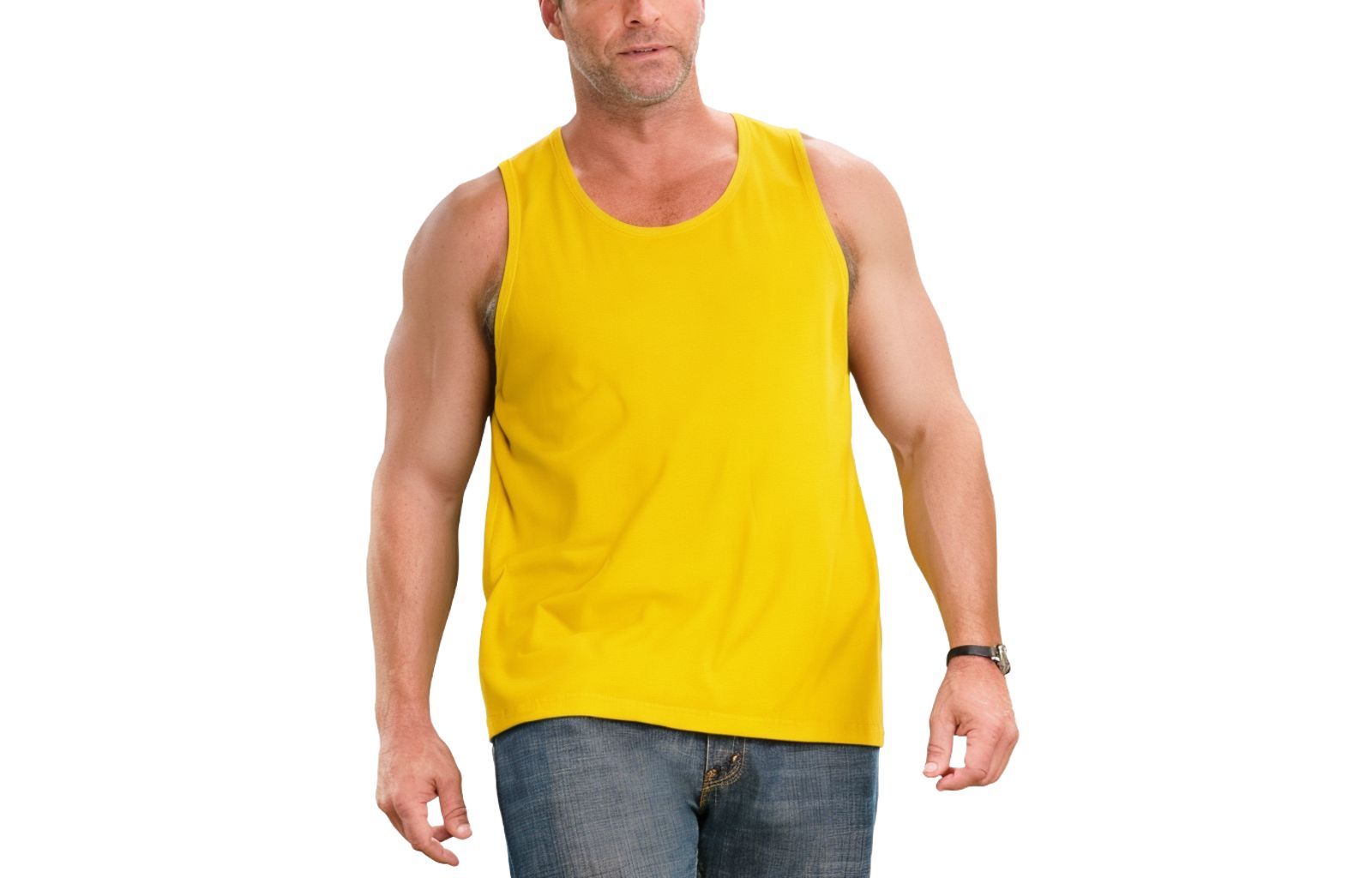 KingSize Men's Shrink-Less Lightweight Longer-Length Tank