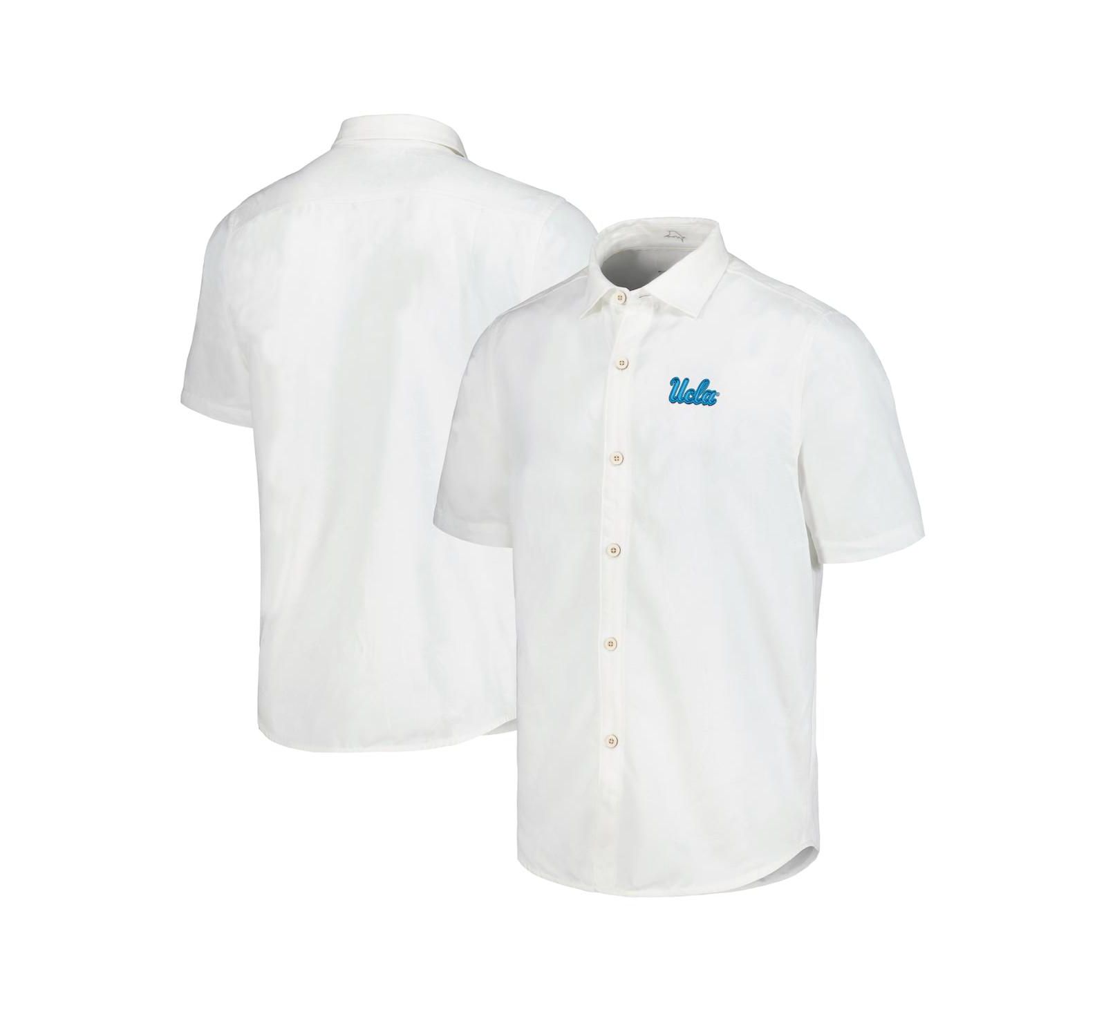 Мужская рубашка Tommy Bahama UCLA Bruins Coconut Point Palm Vista Island Zone Camp Button-Up