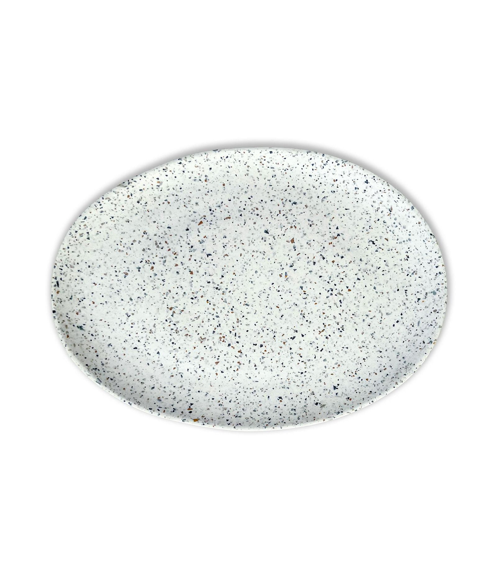Овальное блюдо Q Squared Terrazzo 18" x 13"