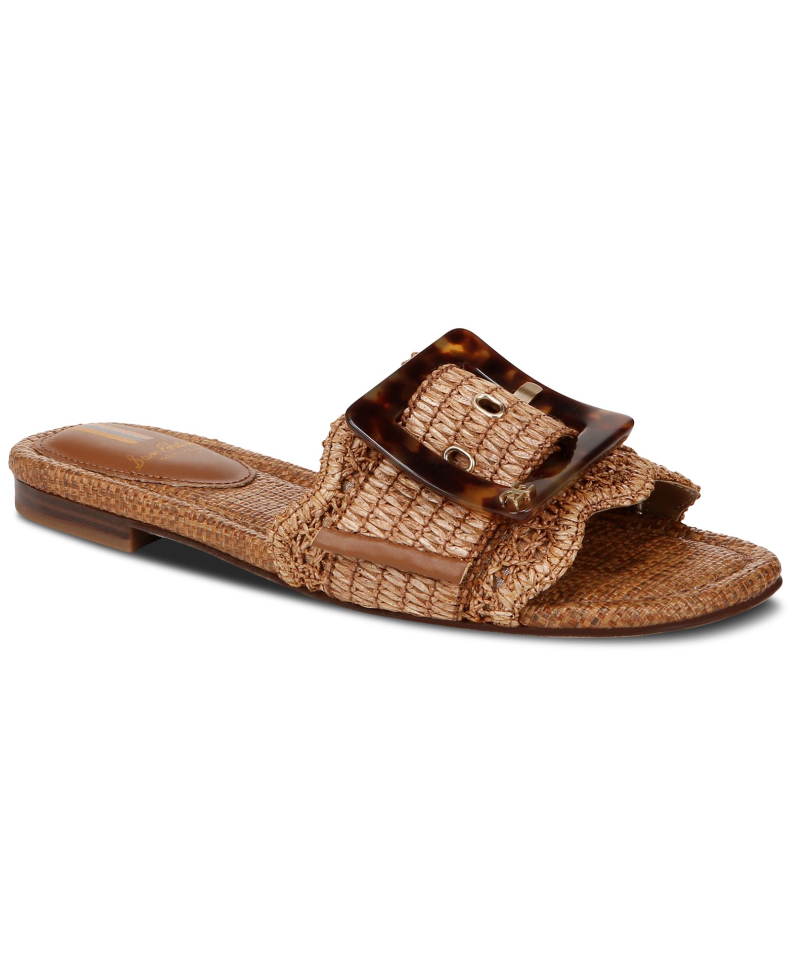 Sam Edelman, Женские сандалии-шлепанцы Bambi Raffia с пряжкой