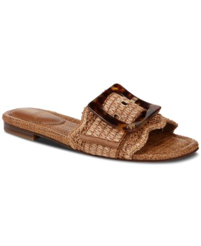 Sam Edelman, Женские сандалии-шлепанцы Bambi Raffia с пряжкой