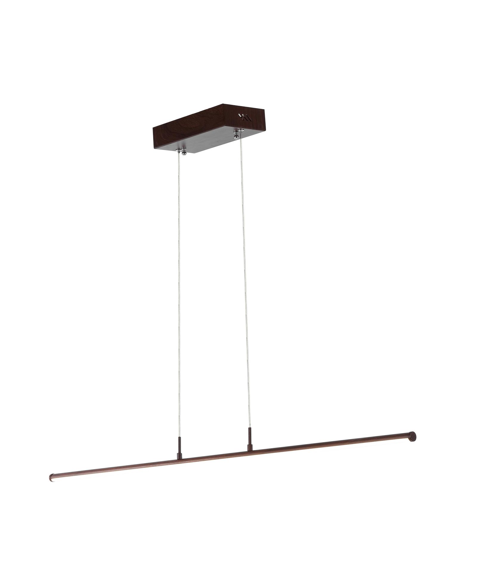 Conley 39.5" Dimmable Adjustable Integrated LED Metal Linear Pendant, Dark Brown