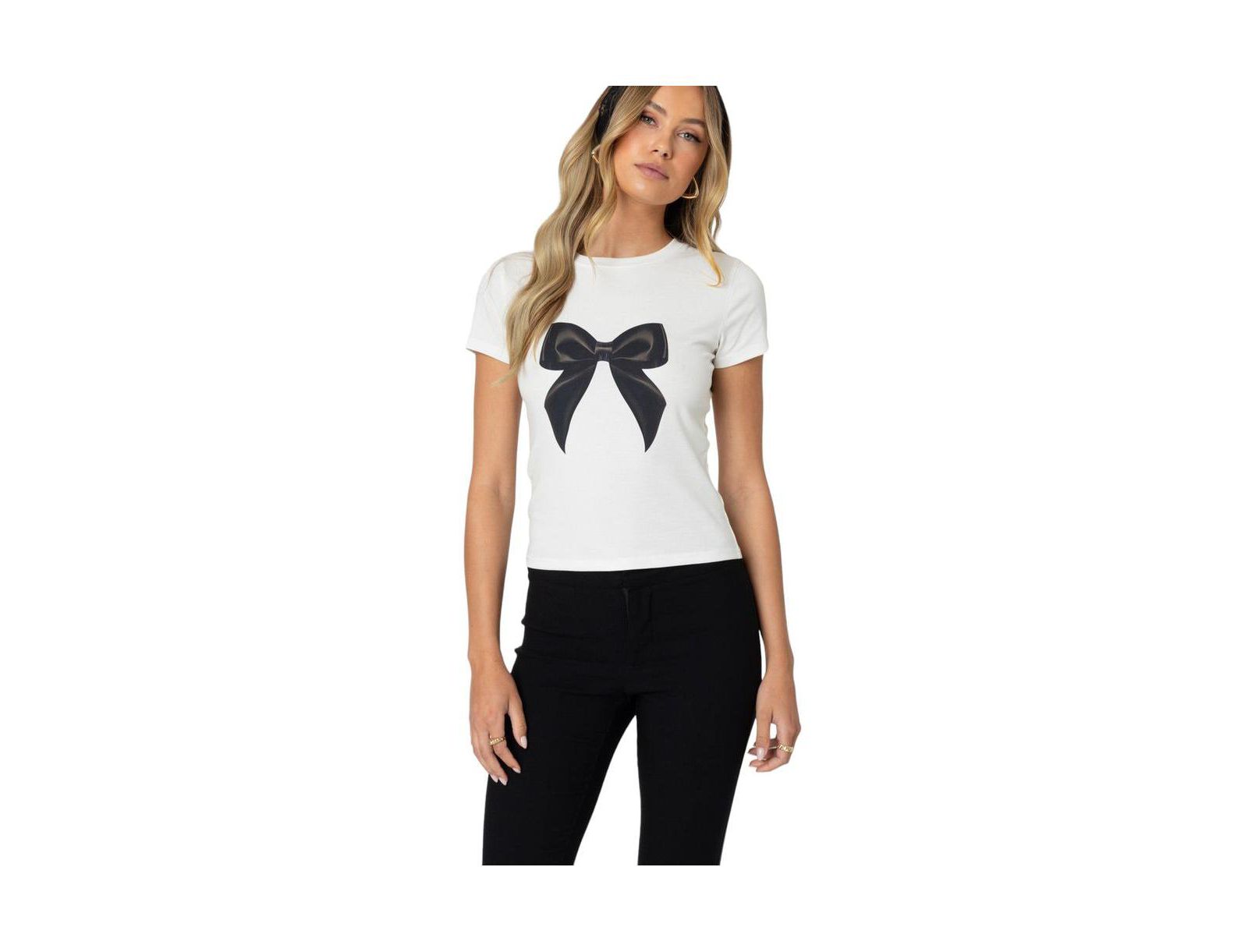 Edikted Женский T Shirt Tied Up