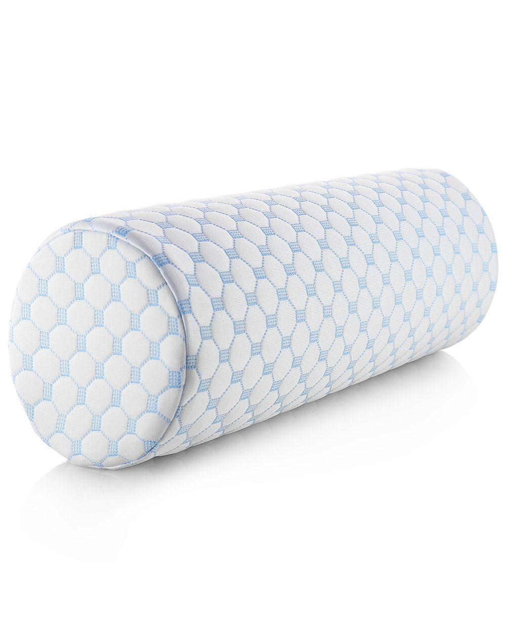 Nestl Memory Foam Neck Roll Bolster Cooling Cover Firm Density Pillow