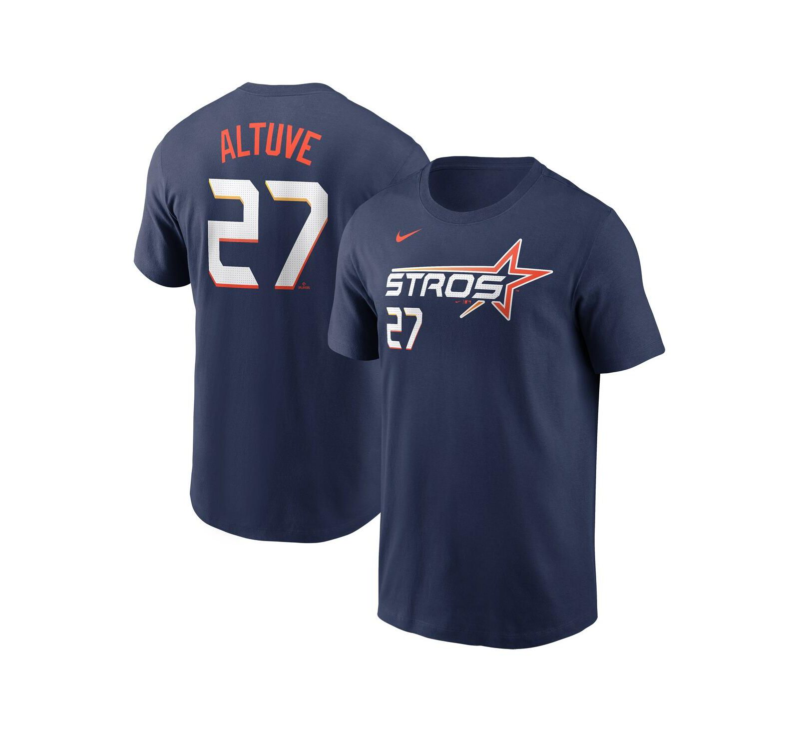 Nike Men's Jose Altuve Navy Houston Astros 2025 City Connect Fuse Name & Number T-Shirt
