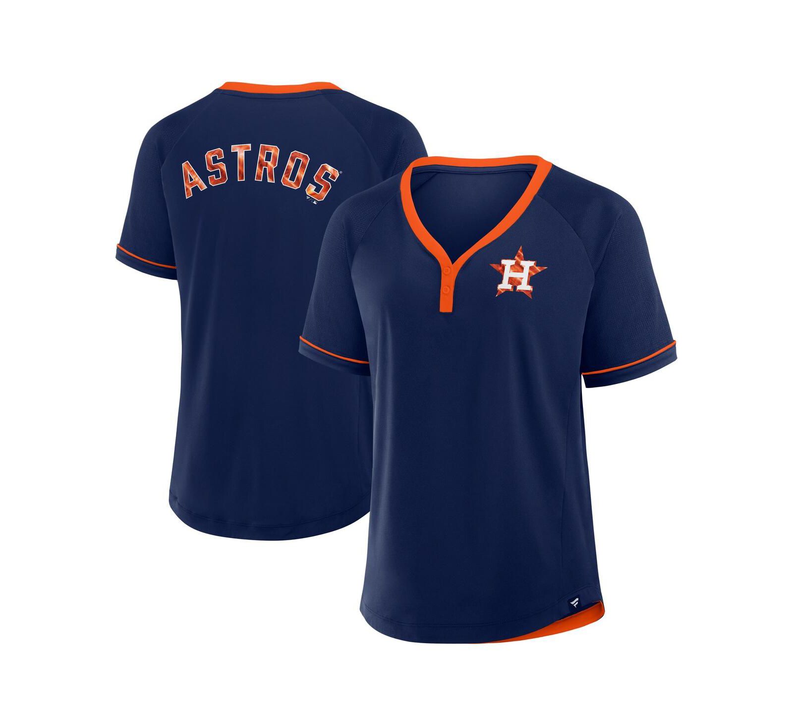 Fanatics Женская футболка Raglan V-Neck Houston Astros Navy
