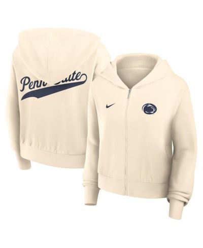 Женское худи Nike Cream Penn State Nittany Lions Chill Full-Zip