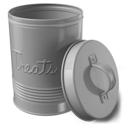 Amici Pet Retro Metal Storage Canister Treats Jar, 72 Ounces