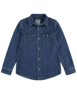 Мужская рубашка Levi's Barstow Western с длинным рукавом для мальчиков