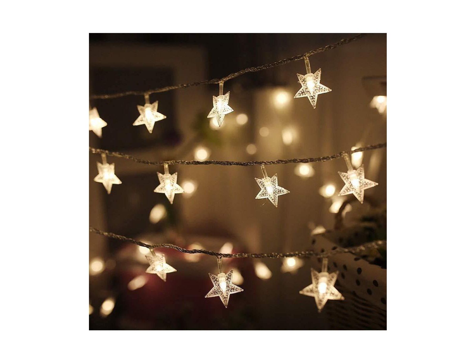 Twinkle Star Star String Lights Halloween Christmas Waterproof Decor