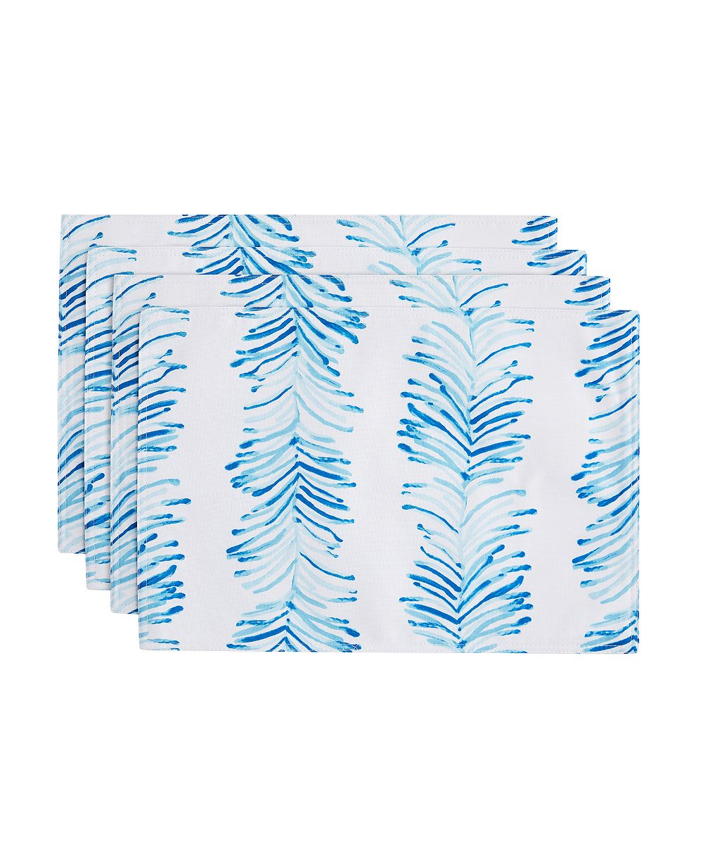 Набор салфеток для стола IZOD Seagrass Stripe Water-Resistant 4 шт. 13" x 19"