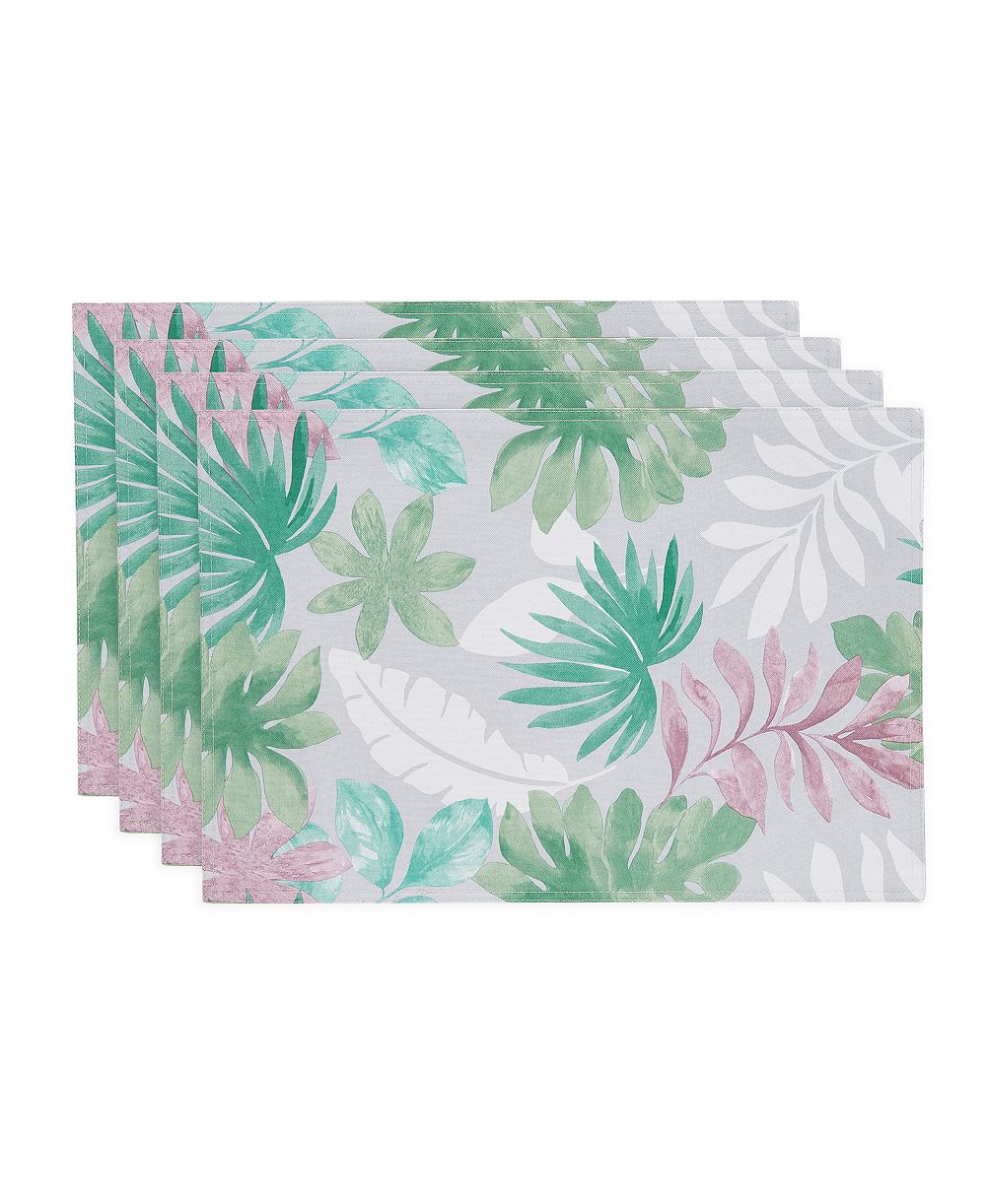 IZOD Cover Palm Water-Resistant Placemats, набор из 4 шт, 13" x 19"