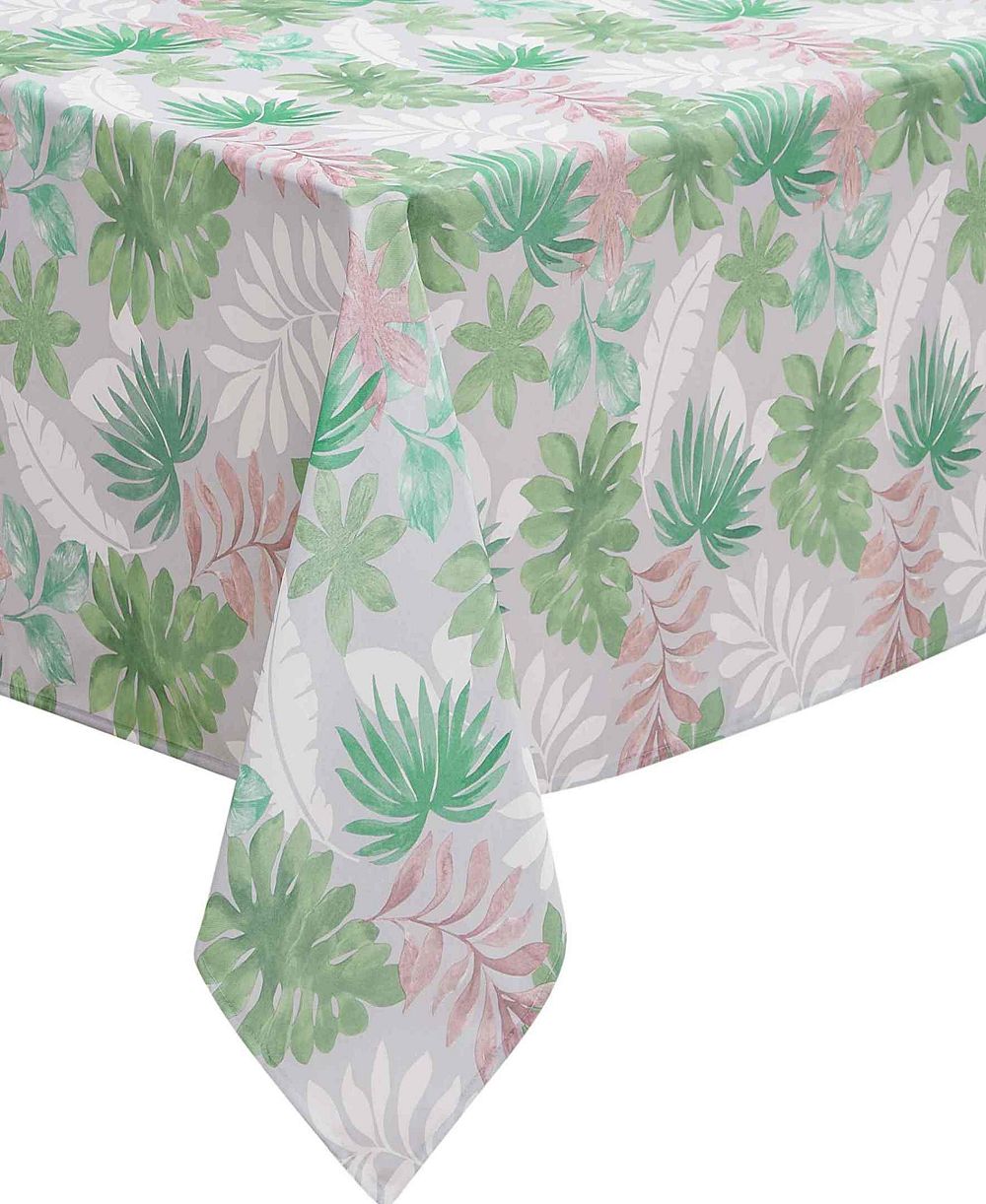 Скатерть IZOD Cove Palm водоотталкивающая для дома и улицы, 60" x 102" Rectangle