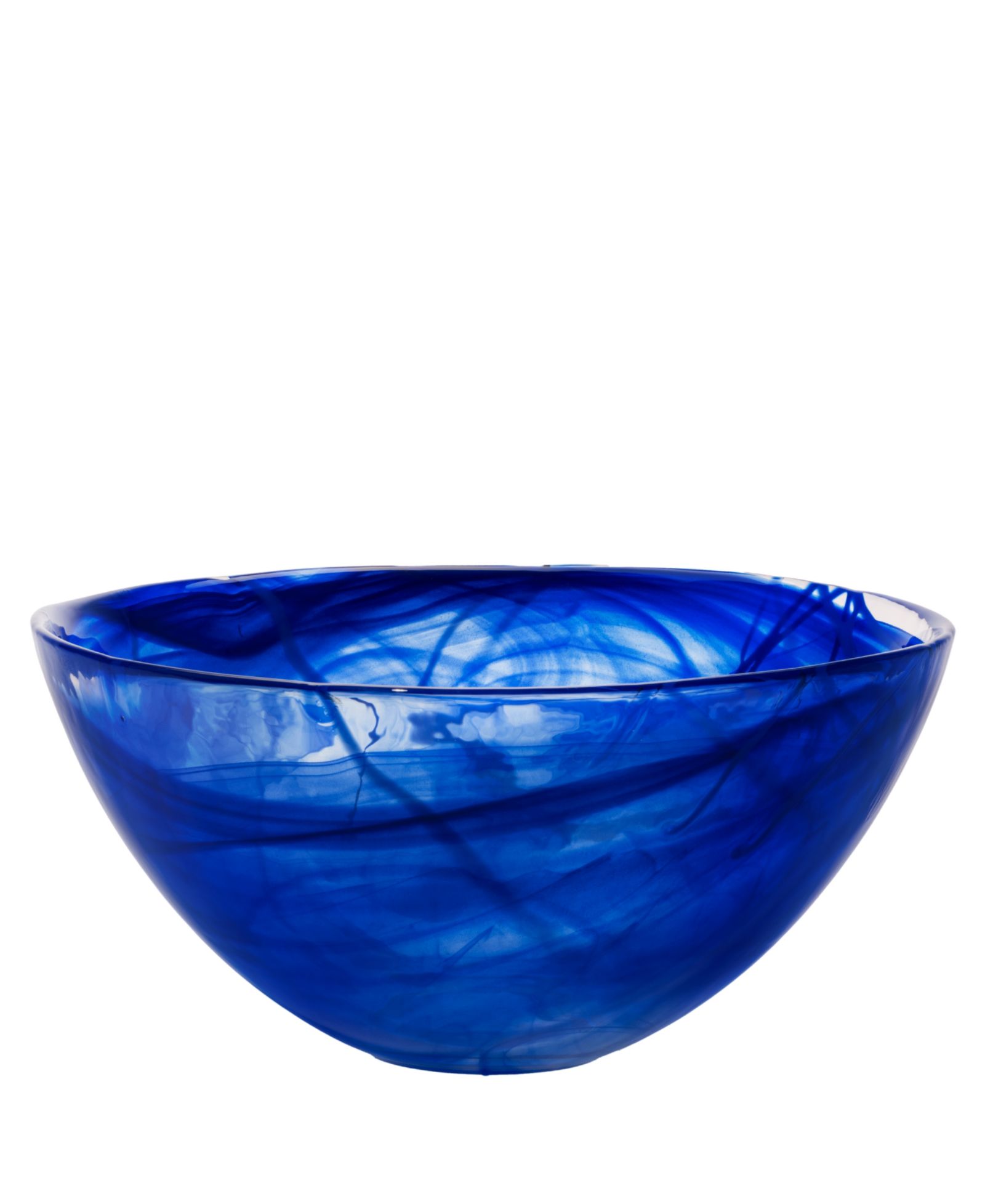 Kosta Boda 13.8” Contrast Blue Decor Bowl