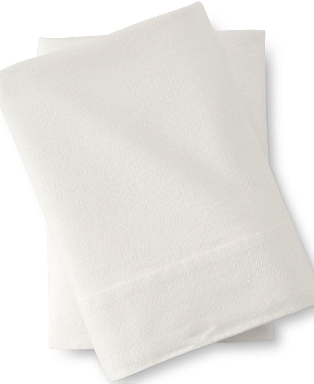 Lands' End 5 oz. Comfy Super Soft Cotton Flannel Pillowcases, Set of 2