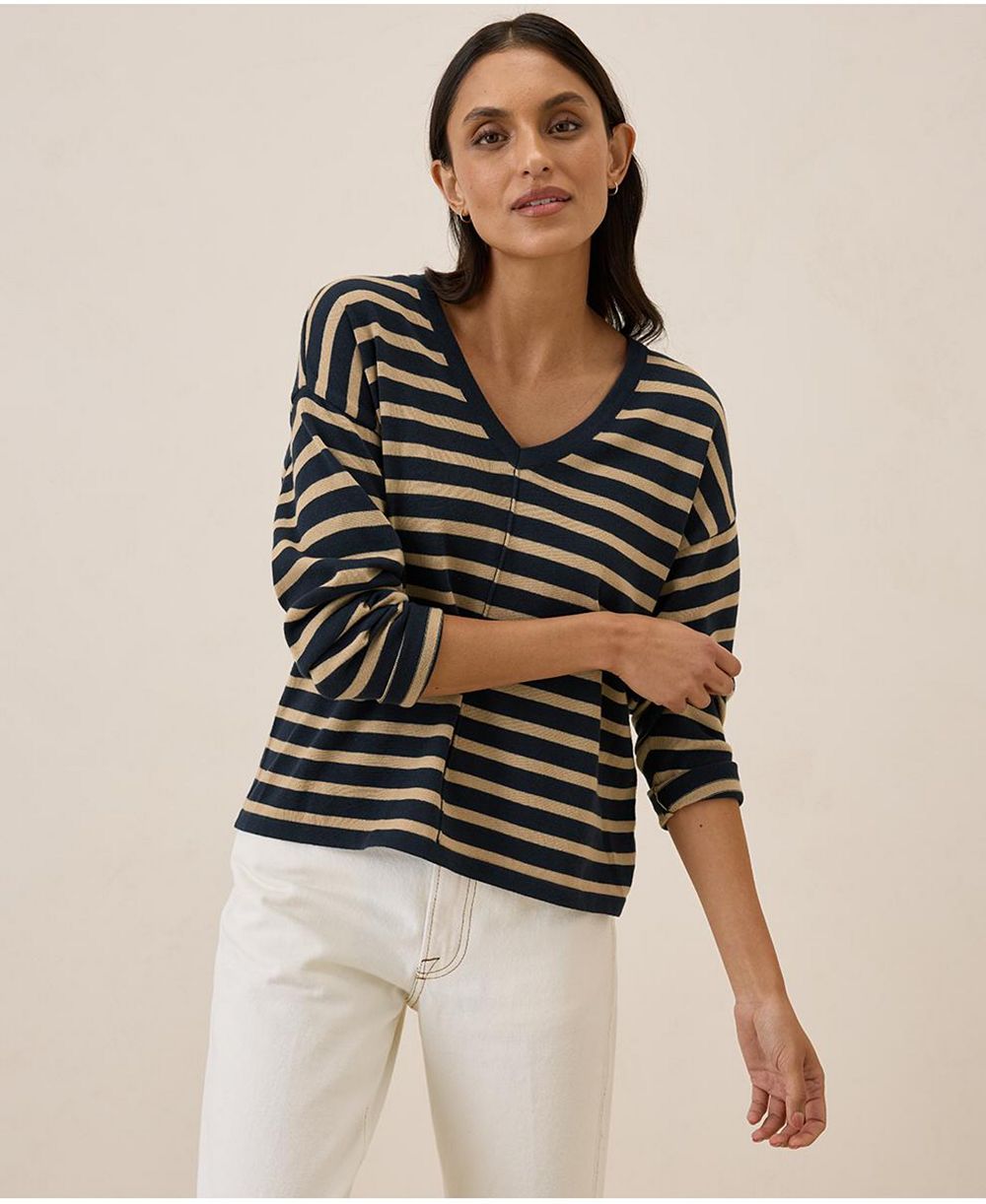 Pact Women's Organic Cotton Classic Fine Knit Relaxed Sweater