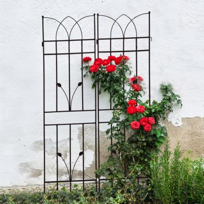 Streamdale Furniture 71"X17.7" Metal Garden Trellis for Climbing Plants