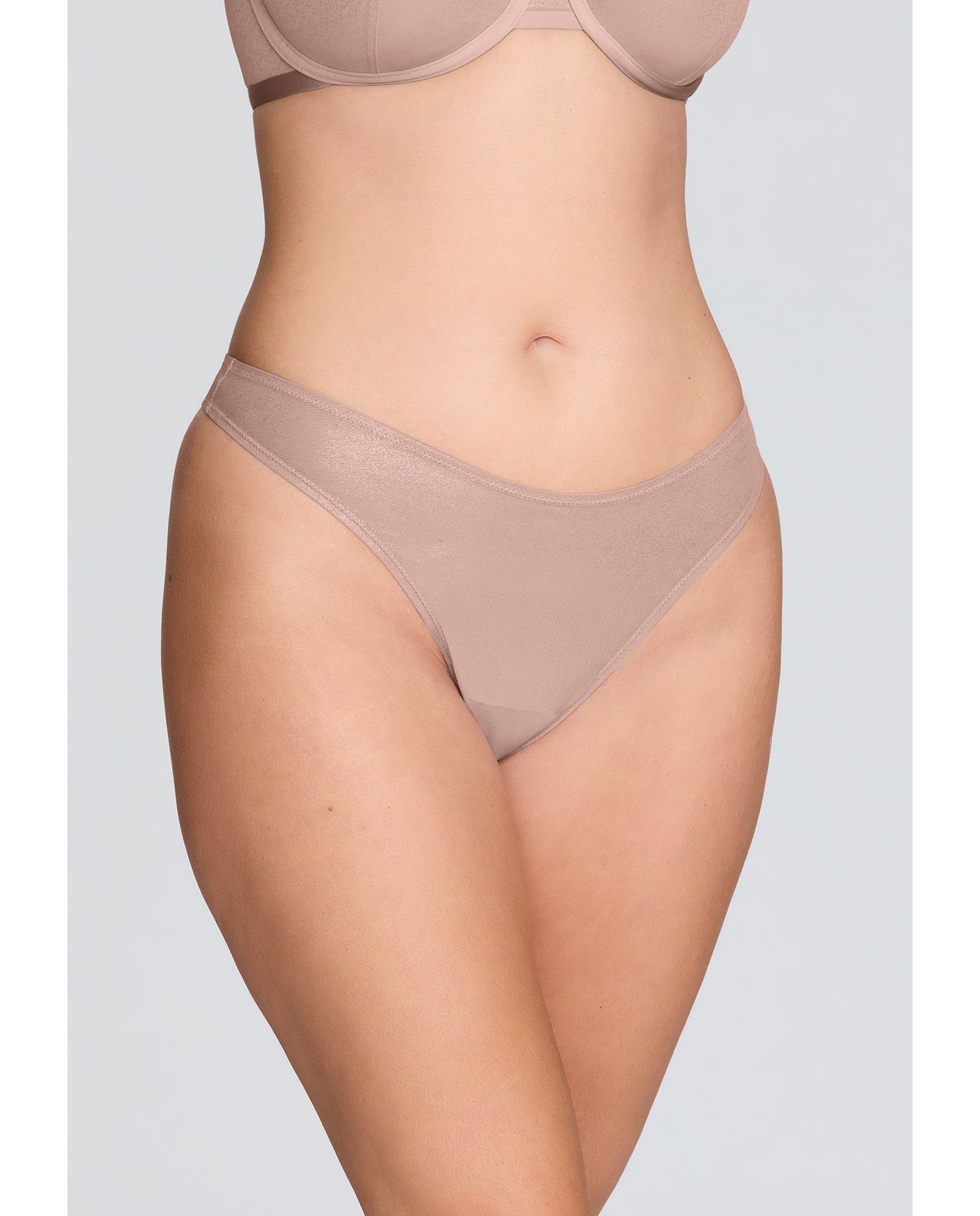 CUUP Plus Size The Thong - Mesh