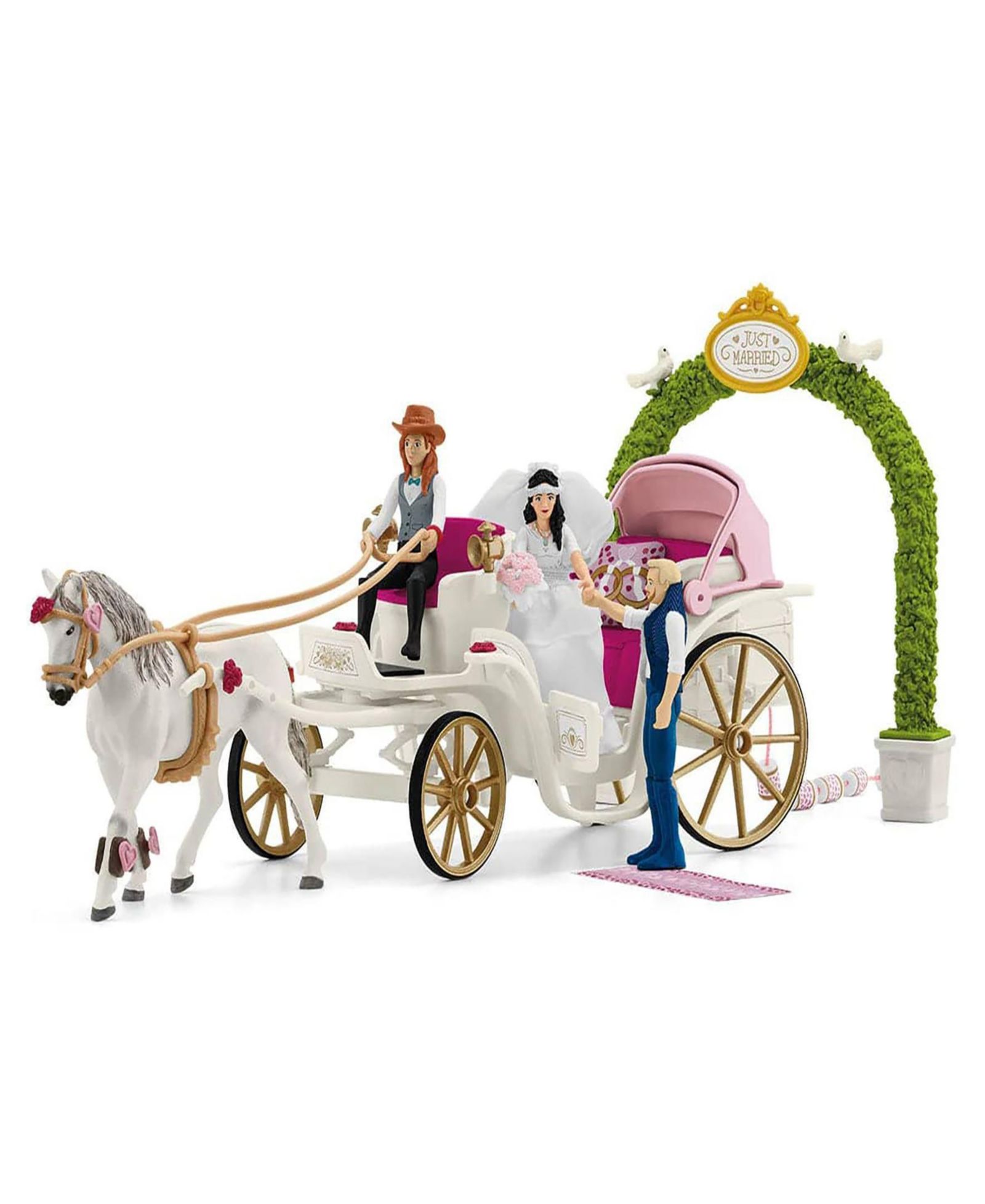 Schleich Horse Club Wedding Carriage Playset, Ages 5+