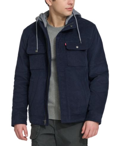 Levi's® Men's Hooded Corduroy Zip Jacket