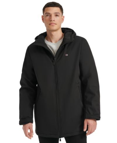 Champion Men's Performance Hooded, Faux Sherpa-Lined Peacoat Jacket