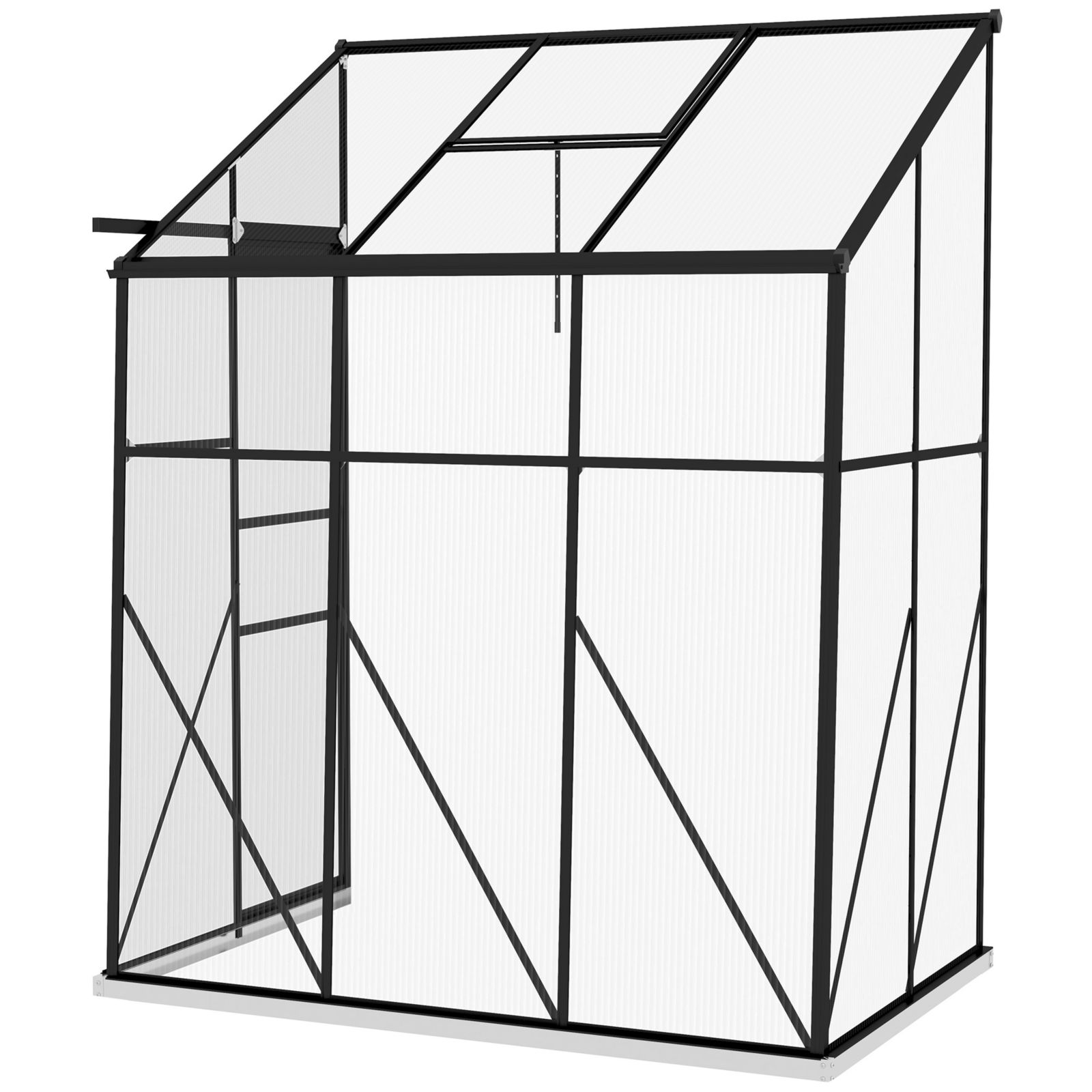Сарай Outsunny Polycarbonate Lean-to 6' x 4'