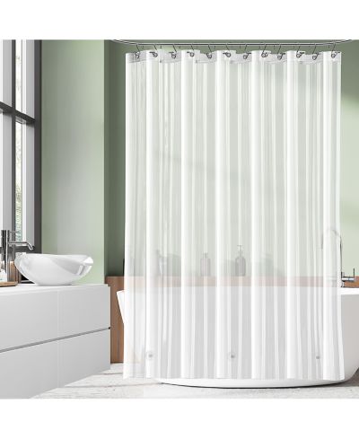 Clara Clark Heavy Duty 5G Thick, Soap & Scum Resistant Shower Curtain Liner, 72” L x 72” W