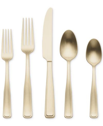 Oneida Reid Champagne 20-Pc. Flatware Set, Service for 4
