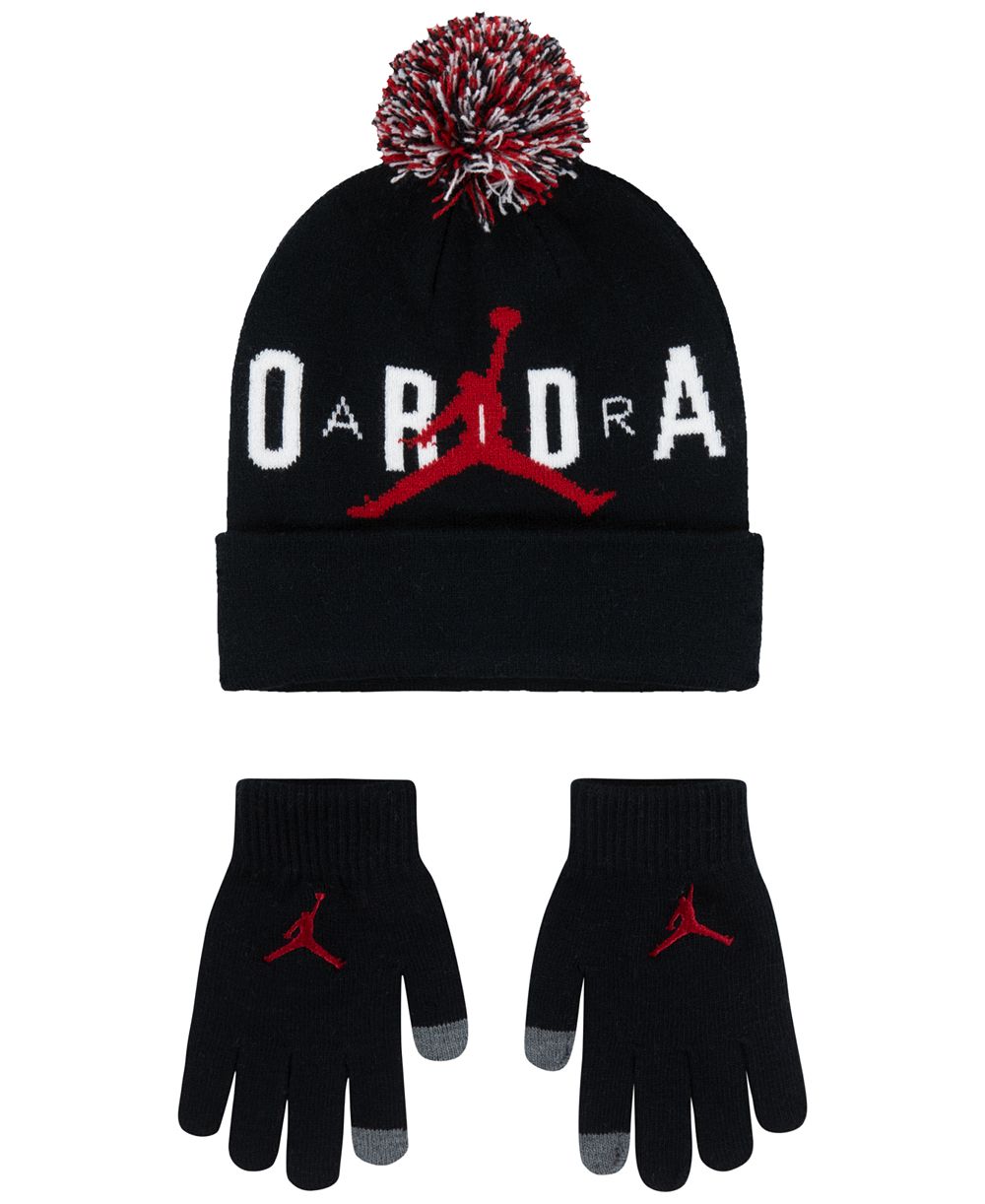 Комплект Jordan Big Kids 2-Piece Pom Beanie and Gloves