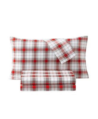 Macy's Holiday Printed Microfiber 4-Pc. Sheet Set, Full
