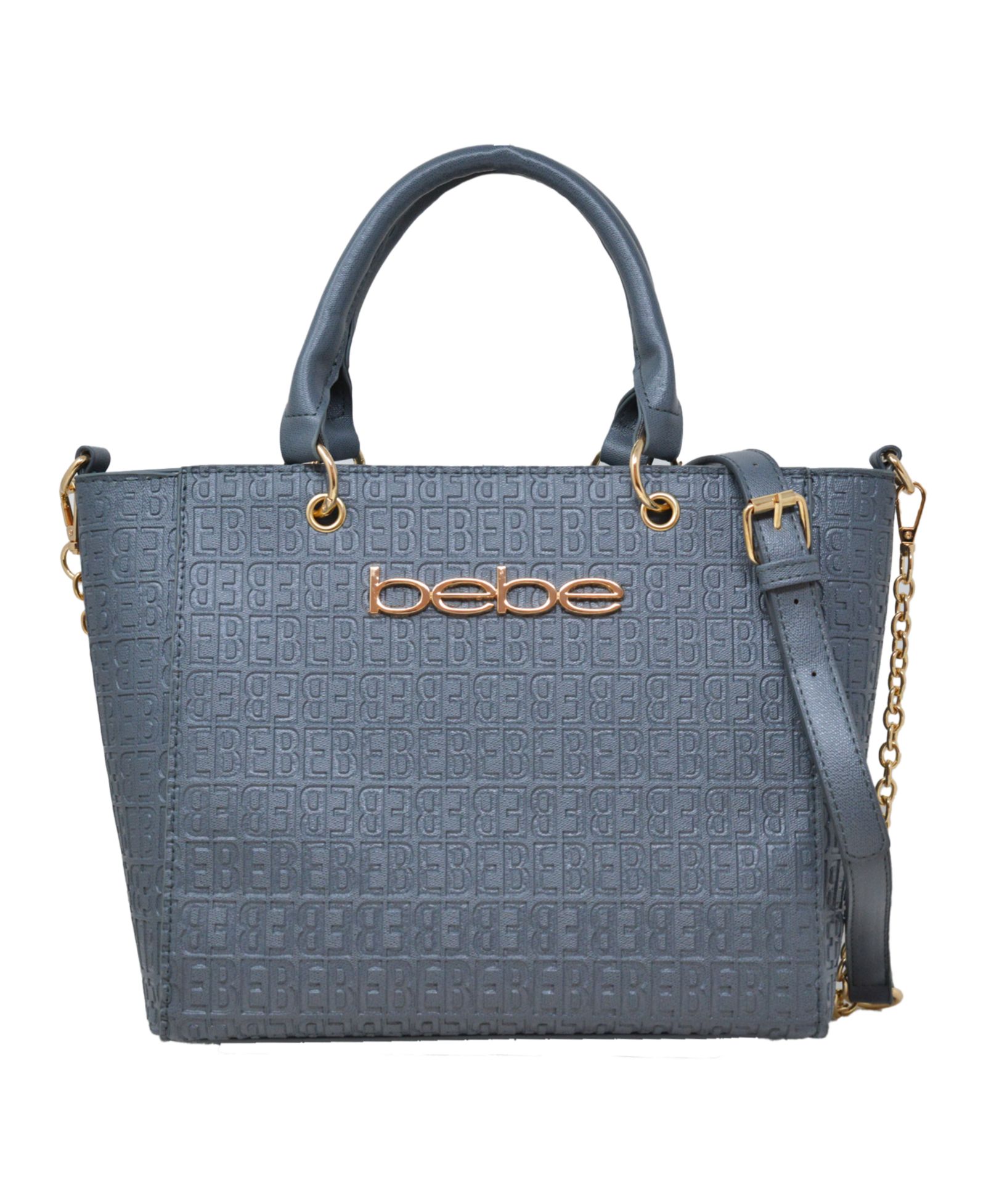 Bebe Celia Embossed Logo Satchel Bag