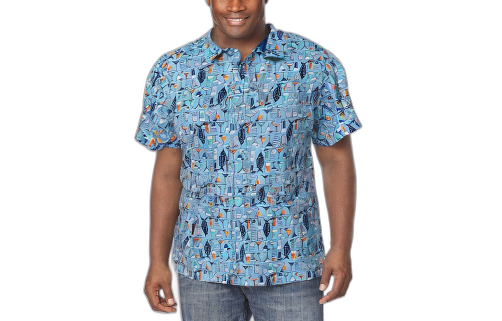 Мужская рубашка KingSize Casual Short Sleeve