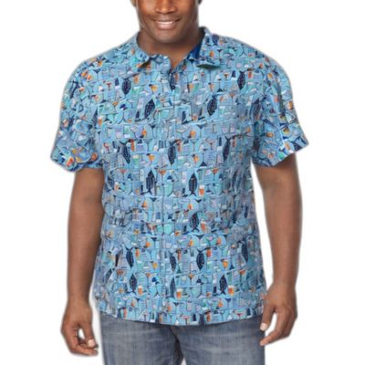 Мужская рубашка KingSize Casual Short Sleeve