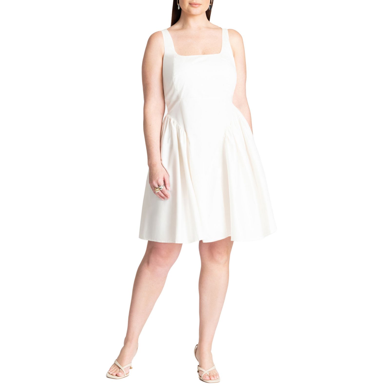 ELOQUII Women's Bow Back Mini Dress