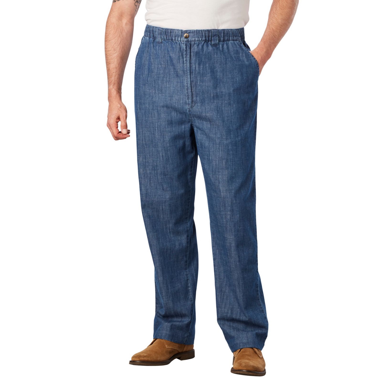KingSize Men's Knockarounds Full-Elastic Waist Pants