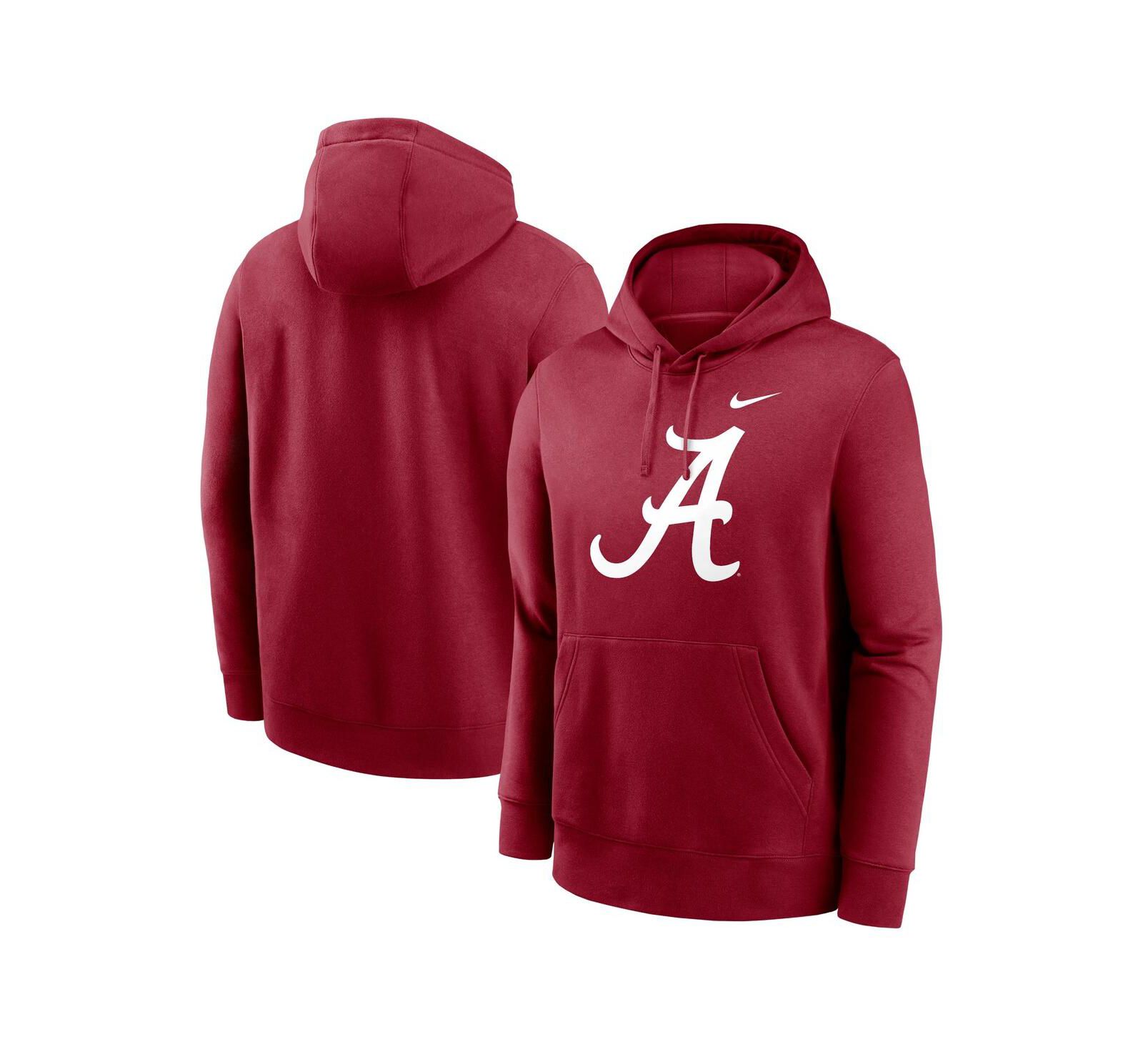 Nike Мужской худи Nike Club Fleece Pullover Alabama Crimson Tide Primetime Evergreen